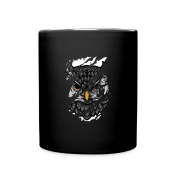 Owl - Hibou - Mug uni - noir - Devant