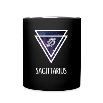 Signe du zodiaque Sagittaire - Mug uni - noir - Devant