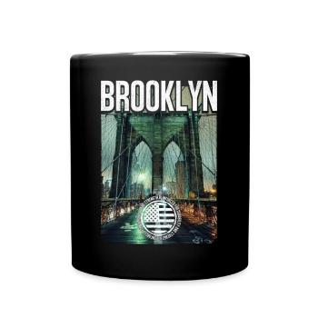 Brooklyn Birdge - Tasse einfarbig - Schwarz - Vorne