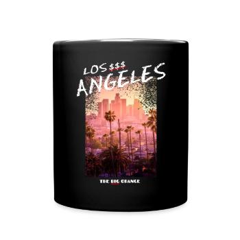 Los Angeles - Tasse einfarbig - Schwarz - Vorne