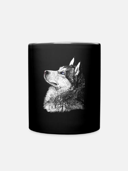 Husky - Mug uni - noir