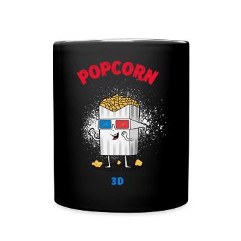 pop corn - Full Colour Mug - black - Front