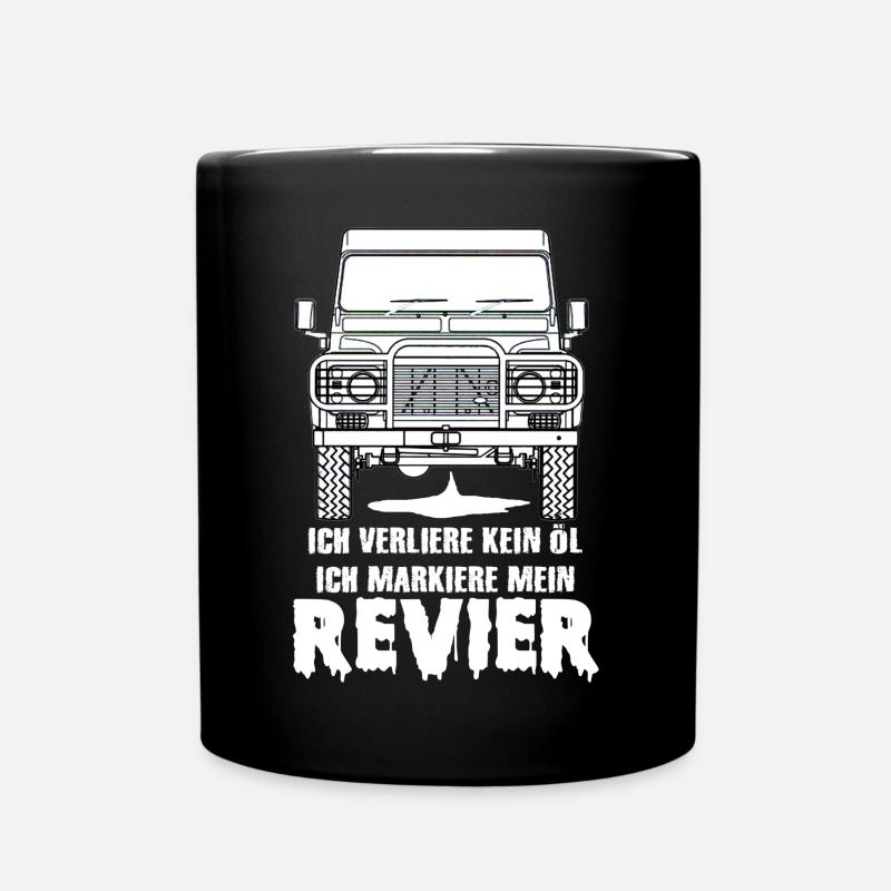 defender lustig funny Geschenk - Tasse einfarbig - Schwarz