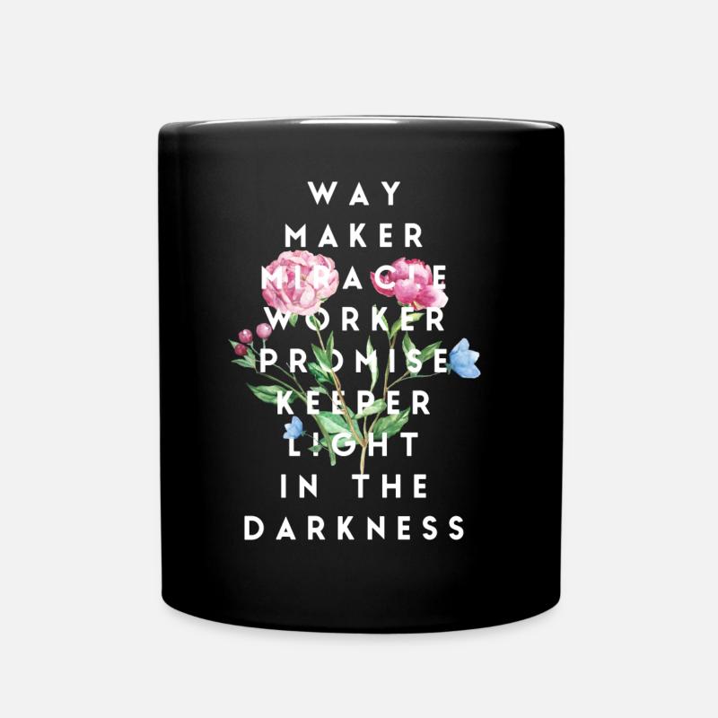 Waymaker Miracle Worker Promise Keeper Christian - Tasse einfarbig - Schwarz