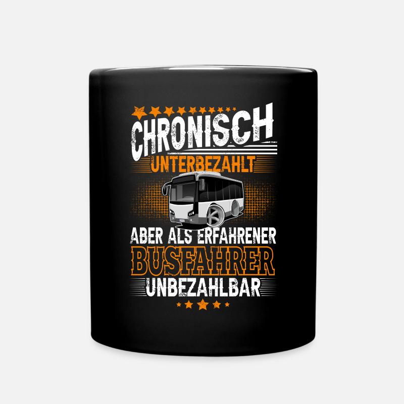 Busfahrer - Tasse einfarbig - Schwarz