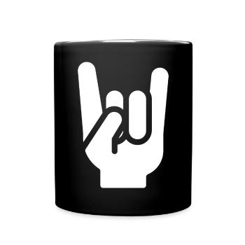Heavy Metal Hand - Full Colour Mug - black - Front