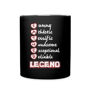 Vatertag, Vatertag, Vatertag, Vatertag - Tasse einfarbig - Schwarz - Vorne