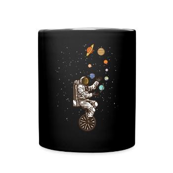 Drôle de cirque astronaute - Mug uni - noir - Devant