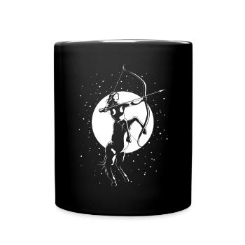 Sagittaire - Mug uni - noir - Devant