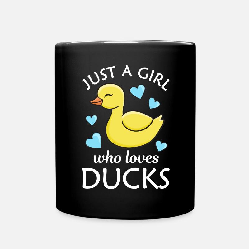 Ente Enten - Tasse einfarbig - Schwarz