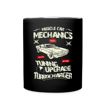 Automechaniker - Tasse einfarbig - Schwarz - Vorne