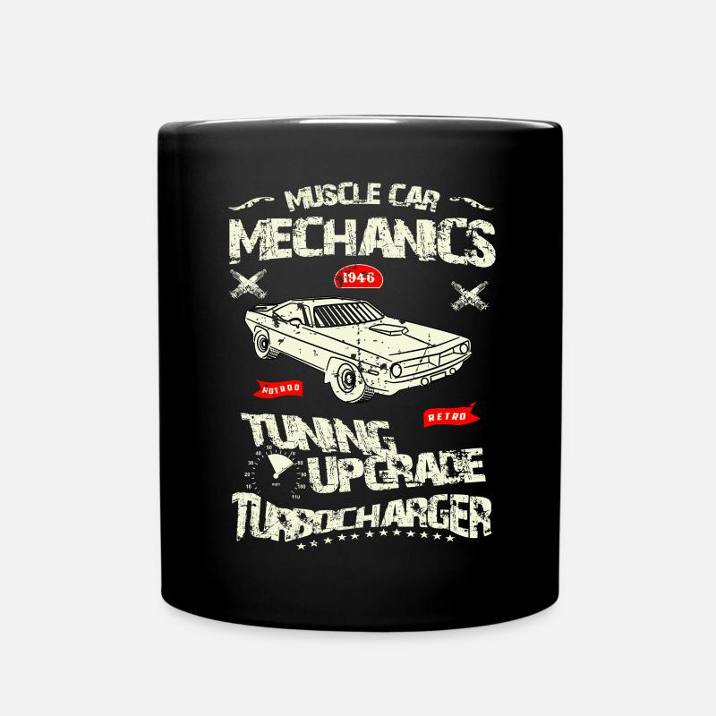 Automechaniker - Tasse einfarbig - Schwarz