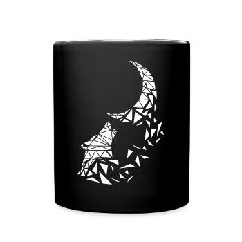 Wolf Moon - Full Colour Mug - black - Front