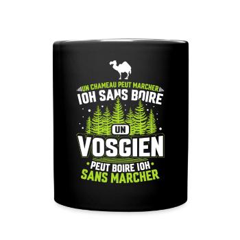 Humoristique vosgien les Vosges région humour - Mug uni - noir - Devant