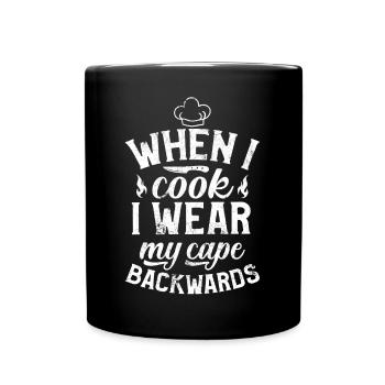 MÜTZEN SPIELEN FEUER BBQ GRILL GRILLEN GESCHENK - Tasse einfarbig - Schwarz - Vorne