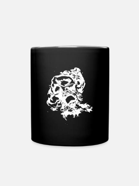 Face white - Full Colour Mug - black