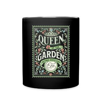 Rentnerin Garten Gärtnerin - Tasse einfarbig - Schwarz - Vorne