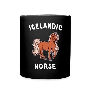 Horses Saying Icelandic Horses Horse Love Mare - Full Colour Mug - black - Front