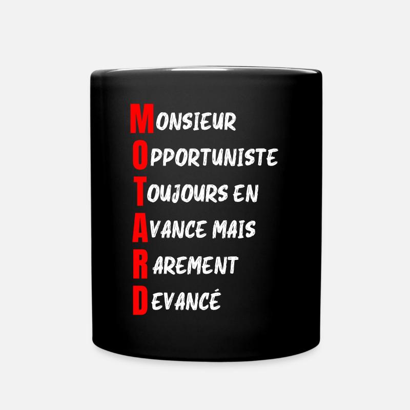 MOTARD : définition - Humour noir - Mug uni - noir