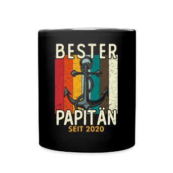Papitän seit 2020 - Tasse einfarbig - Schwarz - Vorne