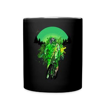 Mountain Bike Bike Nature Road Bike Bike MTB Biker - Full Colour Mug - black - Front