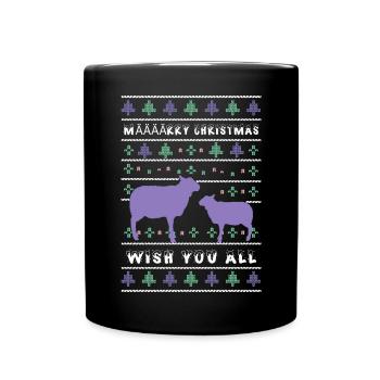 Määäärry Moutons de Noël - Mug uni - noir - Devant