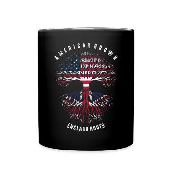 Arbre racines anglais cultivé en Amérique - Mug uni - noir - Devant