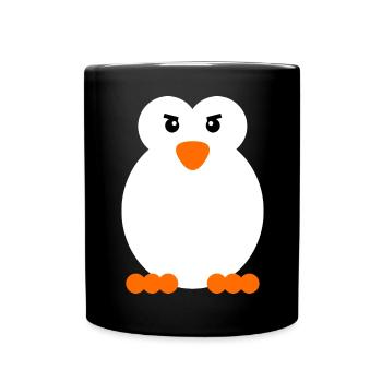 Oiseau de mer Animal Pingouin Antarctique Zoo Oiseau - Mug uni - noir - Devant