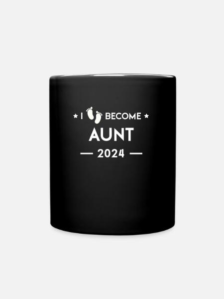 I'm going to be Aunt 2024 - Full Colour Mug - black