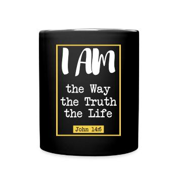 The Way, the Truth, the Life (dark) - Full Colour Mug - black - Front