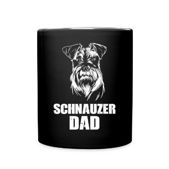 Schnauzer dog breed | Dog Dogs Puppy Gifts - Full Colour Mug - black - Front