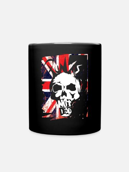 Punk's not dead Punkrock Musik Punker Retro Punk - Tasse einfarbig - Schwarz