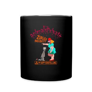 Singlebörse deutsch - Tasse einfarbig - Schwarz - Vorne