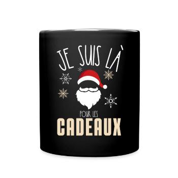 cadeau homme Noel - Mug uni - noir - Devant