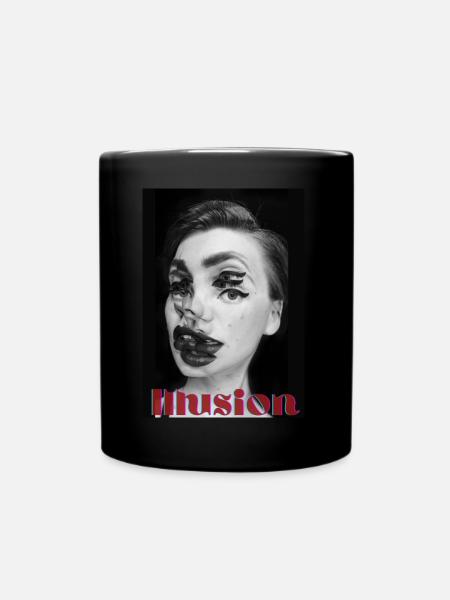 Illusion Tata.b.Tate - Tasse einfarbig - Schwarz
