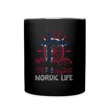 NordicLife - Tasse einfarbig - Schwarz - Vorne