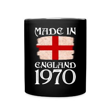 Made in England 1970 - St George's Day - English - Full Colour Mug - black - Front