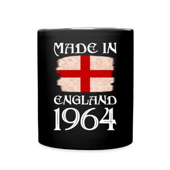 Made in England 1964 - St George's Day - English - Full Colour Mug - black - Front