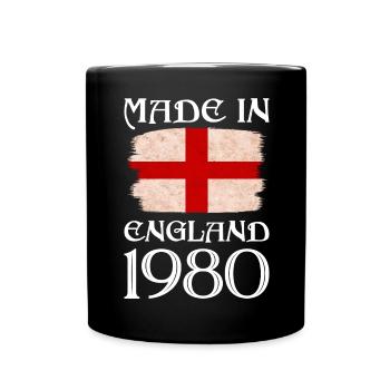 Made in England 1980 - St George's Day - English - Full Colour Mug - black - Front