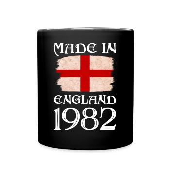 Made in England 1982 - St George's Day - English - Full Colour Mug - black - Front