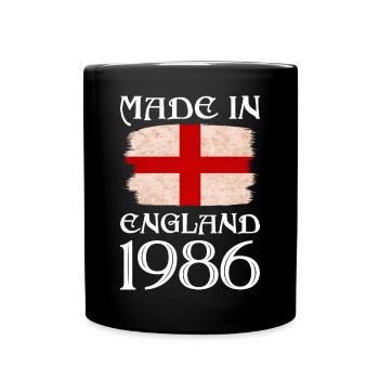 Made in England 1986 - St George's Day - English - Full Colour Mug - black - Front