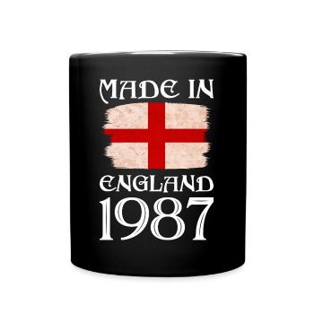 Made in England 1987 - St George's Day - English - Full Colour Mug - black - Front