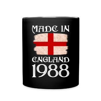 Made in England 1988 - St George's Day - English - Full Colour Mug - black - Front