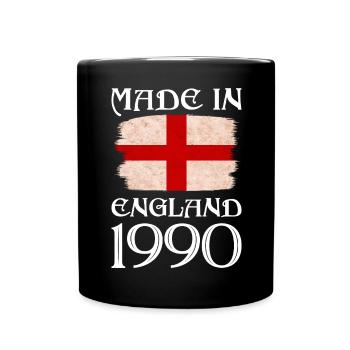 Made in England 1990 - St George's Day - English - Full Colour Mug - black - Front