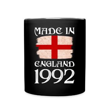 Made in England 1992 - St George's Day - English - Full Colour Mug - black - Front