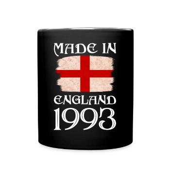 Made in England 1993 - St George's Day - English - Full Colour Mug - black - Front