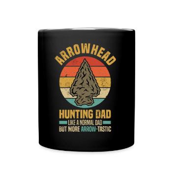 Collecting arrowheads | Arrowhead Hobby Gifts - Full Colour Mug - black - Front