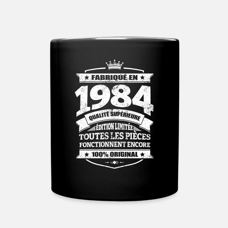 FABRIQUÉ EN 1984 - Mug uni - noir