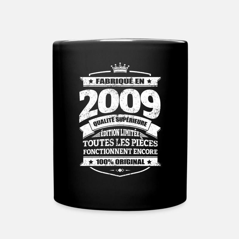 FABRIQUÉ EN 2009 - Mug uni - noir