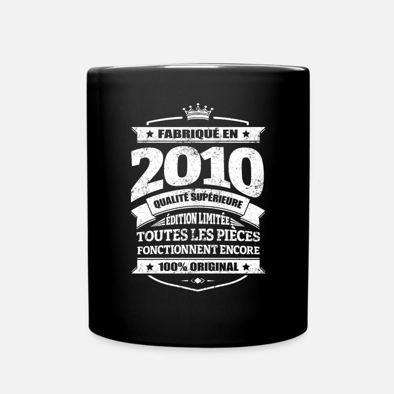FABRIQUÉ EN 2010 - Mug uni - noir